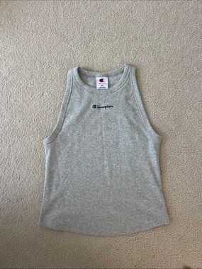 Champion Women's Heather Gray Embroidered Logo Tank